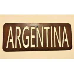 Cartel patente Argentina...