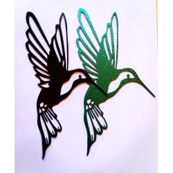 Set x2 colibrí negro+verde